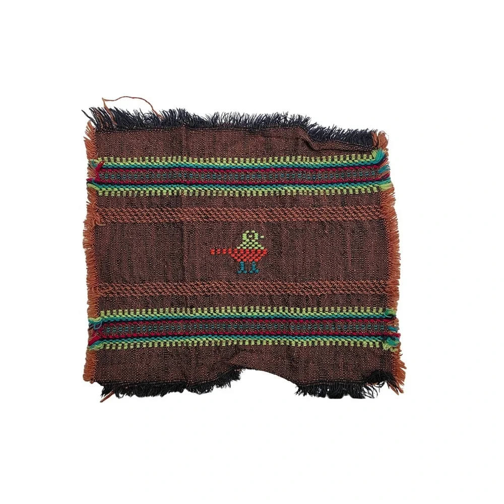12 Zapotec Wool‎ Coasters 5x5 Handwoven Southwestern Mug Rugs Animal Geometric